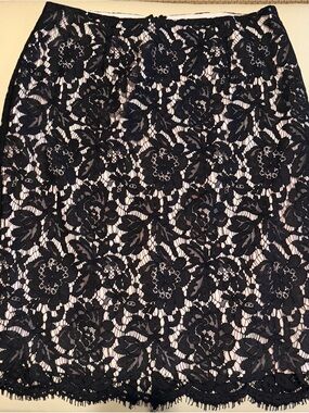 Alluring Vince Camuto Black Lace Pencil Skirt!!